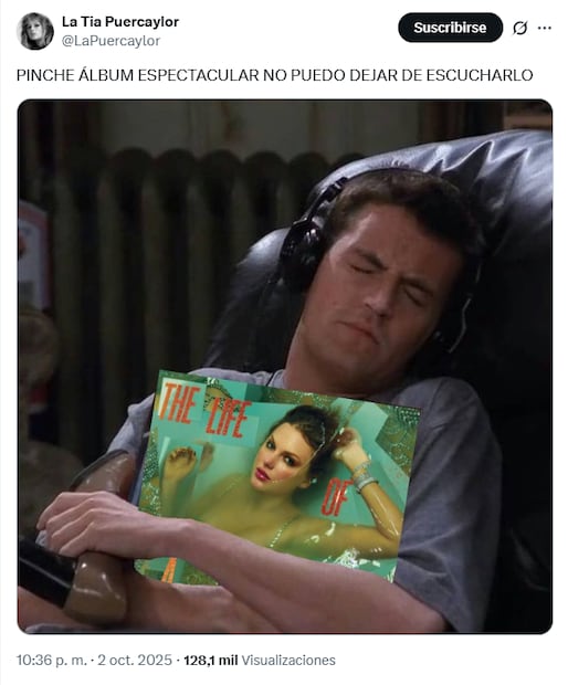 Memes por el lanzamiento de "The Life of a Showgirl". Foto: X