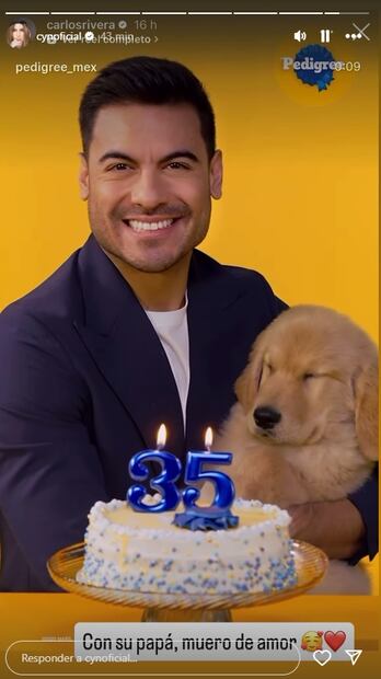 Carlos Rivera protagoniza video con su hijo perruno llamado "Oso".
