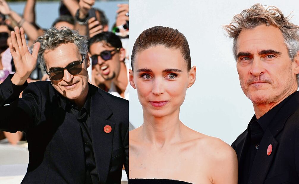 Joaquín Phoenix y Rooney Mara, productores del filme, asistieron a la premier ayer. Fotos EFE y AFP