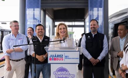 Maru Campos recorre las nueve estaciones del "JuárezBus"; estiman realizar 18 mil viajes diarios