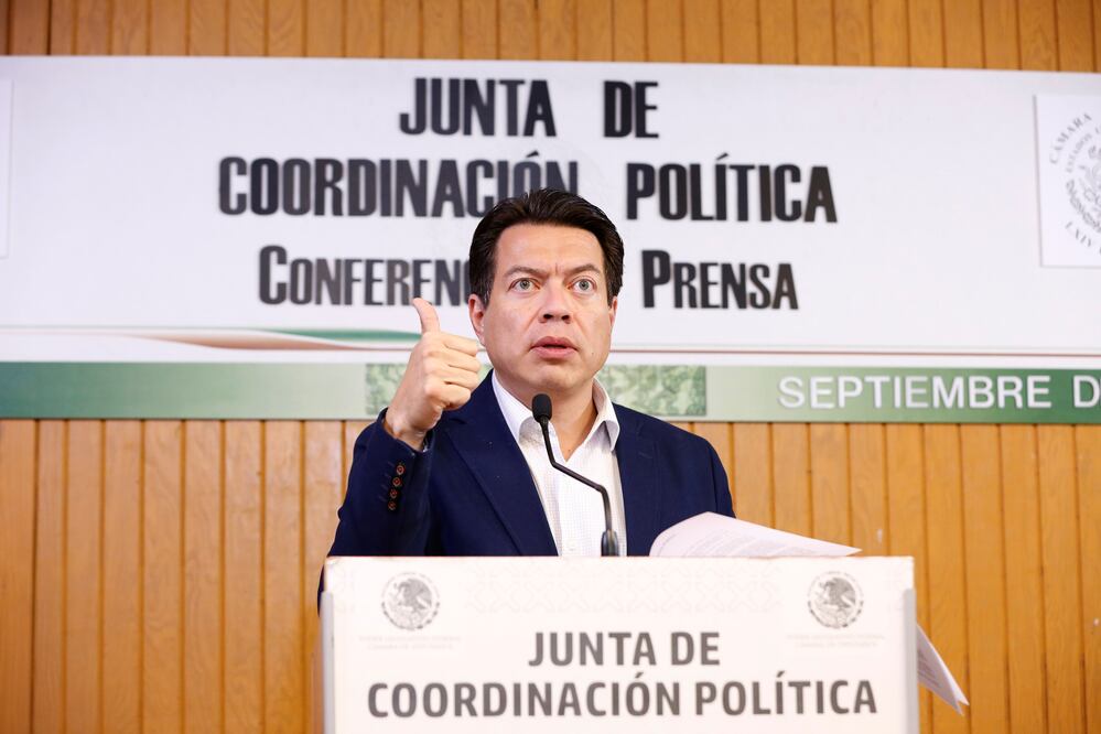 Mario Delgado, presidente de la Junta de Coordinación Política en la Cámara de Diputados (ARCHIVO. EL UNIVERSAL)