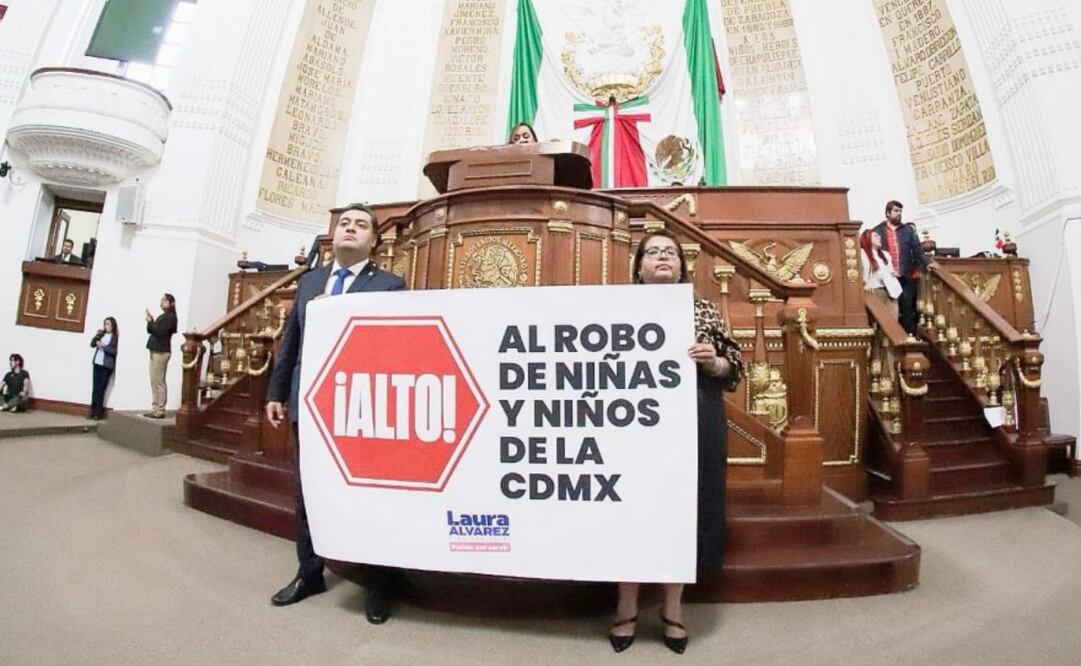 La diputada local del PAN, Laura Álvarez, presentó una iniciativa para aumentar las penas contra la sustracción de menores en la Ciudad de México (19/11/2024). Foto: X @laualvarez_80