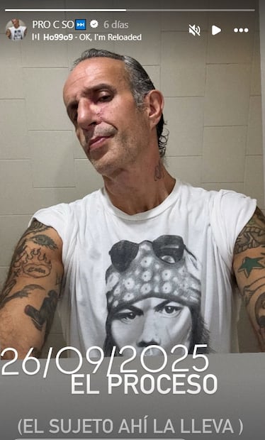 Tito Fuentes comparte selfie. 
"El sujeto ahí la lleva", escribió.