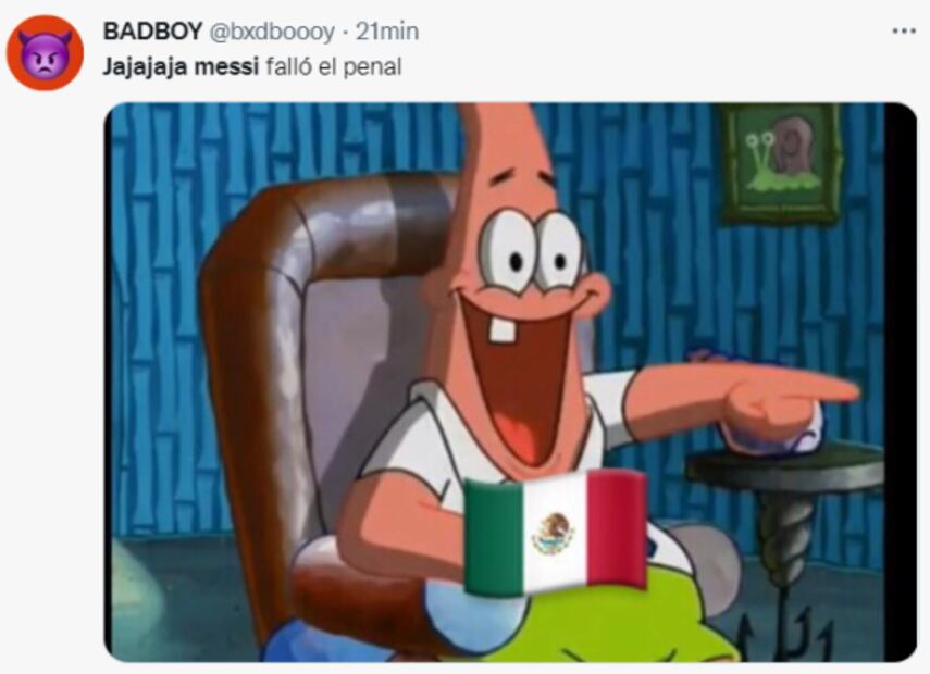 Messi falló un penalti y fue víctima de los memes