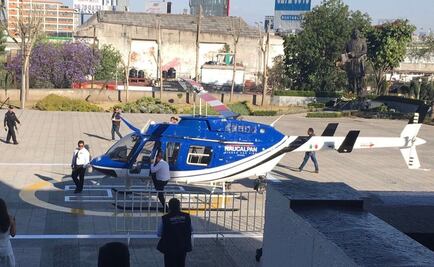 Llega a Naucalpan helicóptero para reforzar vigilancia