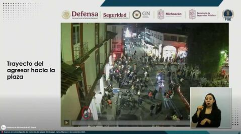 VIDEO: la ruta del agresor del alcalde Carlos Manzo para llegar a él; se hospedó en un hotel cercano al lugar del asesinato