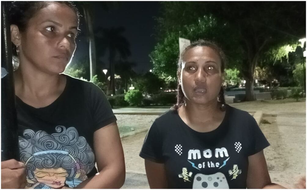 Norelbys Morle, una de las migrantes en Yucatán, dijo que los funcionarios del INM los engañaron (21/1172024). Foto: Especial