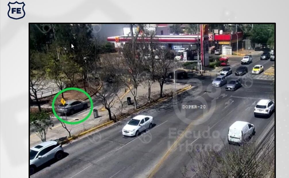 14:05 horas sobre los cruces de San Ignacio y Calzada Lázaro Cárdenas col. Jardines de San Ignacio en Zapopan. Foto: Especial