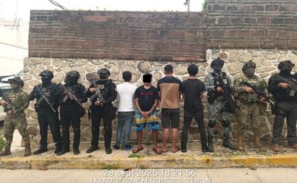 Marina detiene en Acapulco a cuatro presuntos integrantes de "Los Rusos"; les aseguran narcóticos