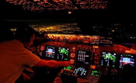 Qué tanto ven los pilotos durante un vuelo nocturno