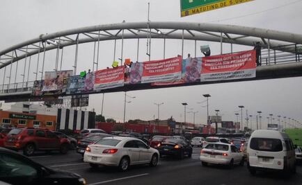 Protestan alumnos contra candidato en Naucalpan