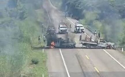 Despliegan operativo tras reporte de bloqueos y quema de vehículos en tres municipios de Chiapas