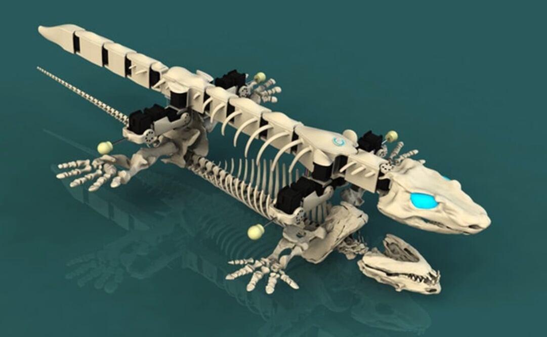 El OroBOT es capaz de caminar y nadar como lo hacía el "Orobates pabsti" durante el periodo Devónico / Konstantinos Karakasiliotis