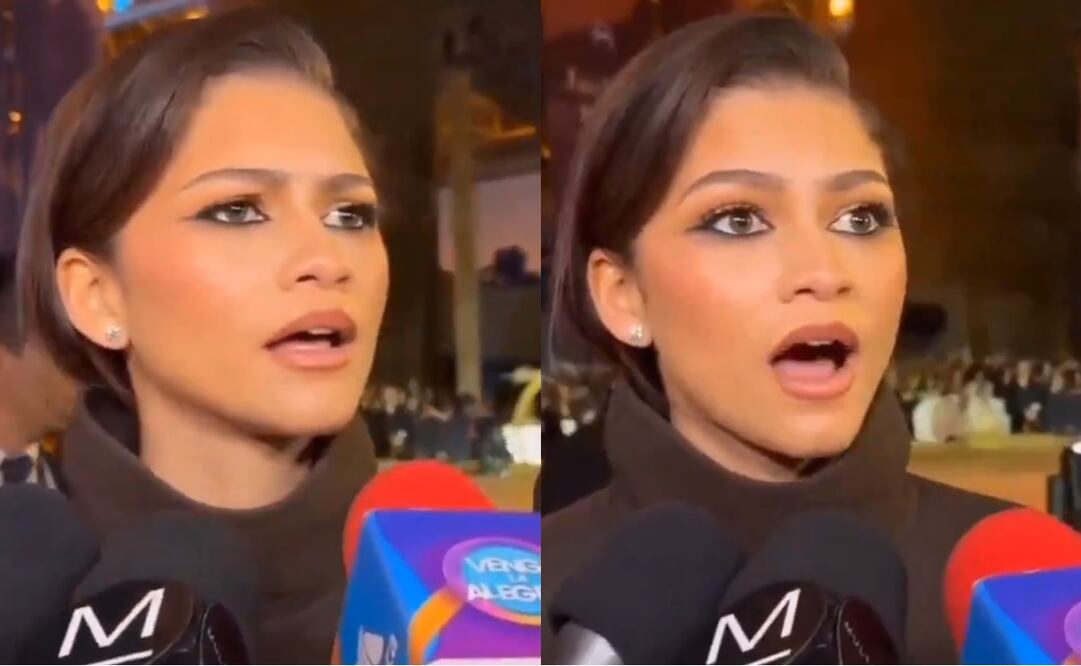 La pregunta mal formulada del reportero de "Venga la Alegría" causó confusión en Zendaya. Fotos: Captura de pantalla