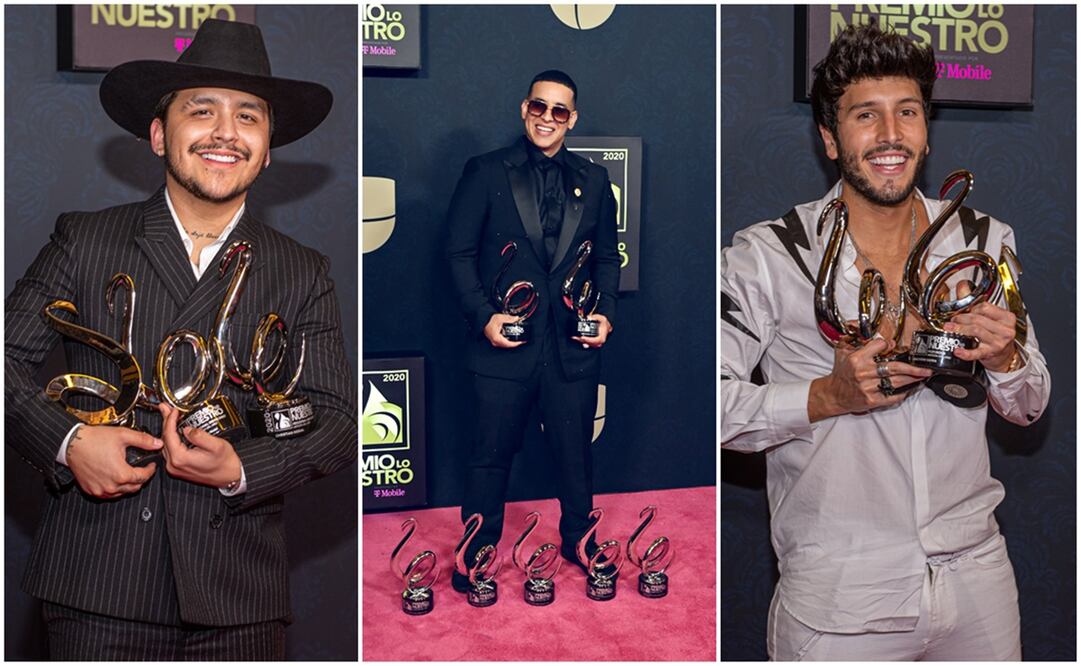 Ganadores en los Premio Lo Nuestro 2020. Foto: Agencias 