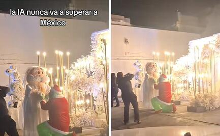 Ni la IA lo imaginó: El Grinch y Dr Simi se casan en calles de México y se viraliza en TikTok