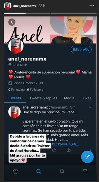 Anel celebra 75 años con mensaje para sus hijos José Joel y Marysol 
