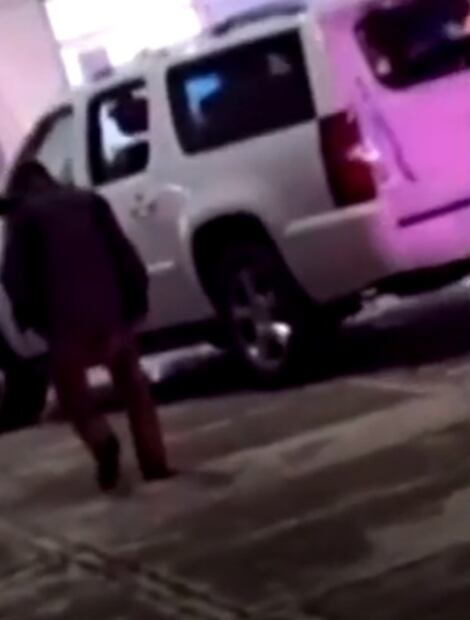 En las imágenes se puede observar cómo quedó el vehículo tras el ataque. Foto: El Gordo y La Flaca