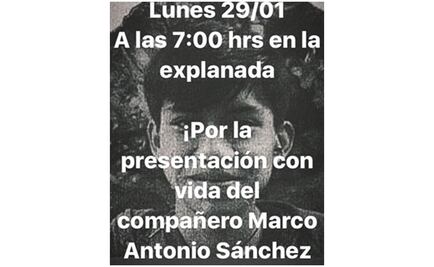 Convocan a paro de 24 horas por estudiante desaparecido de la UNAM