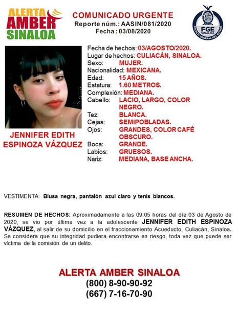 Reportan a cinco menores desaparecidos en una semana en Sinaloa