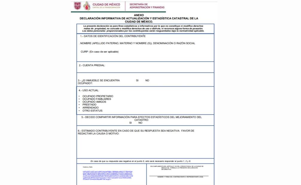 SAF publica reglas para propietarios de inmuebles declaren su uso (18/02/2025). Foto: Especial
