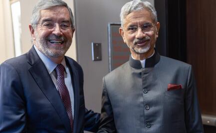 Canciller de la Fuente se reúne con su homólogo de la India; confirma visita a México en noviembre