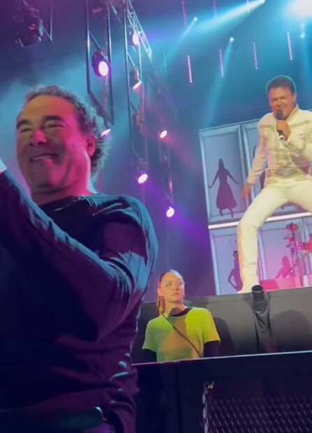 Eduardo Yáñez en el concierto de Pedro Fernández en la Arena CDMX.
Foto: Instagram