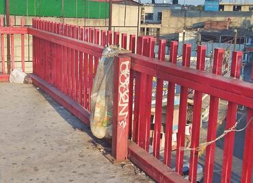 Puentes en División del Norte, basureros ilegales
