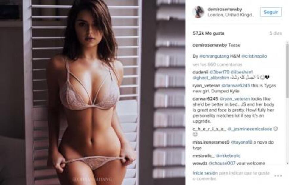 Modelo de lencería es la nueva cita de Tyga