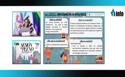 Info DF instruye a bomberos de la CDMX a entregar información sobre cuentas bancarias a su nombre