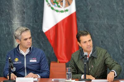 EPN anuncia 6 mil mdp para reconstruir CDMX