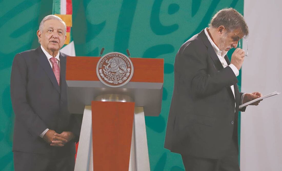 El presidente López Obrador anunció oficialmente la salida de Julio Scherer. Foto: Berenice Fregoso/ EL UNIVERSAL