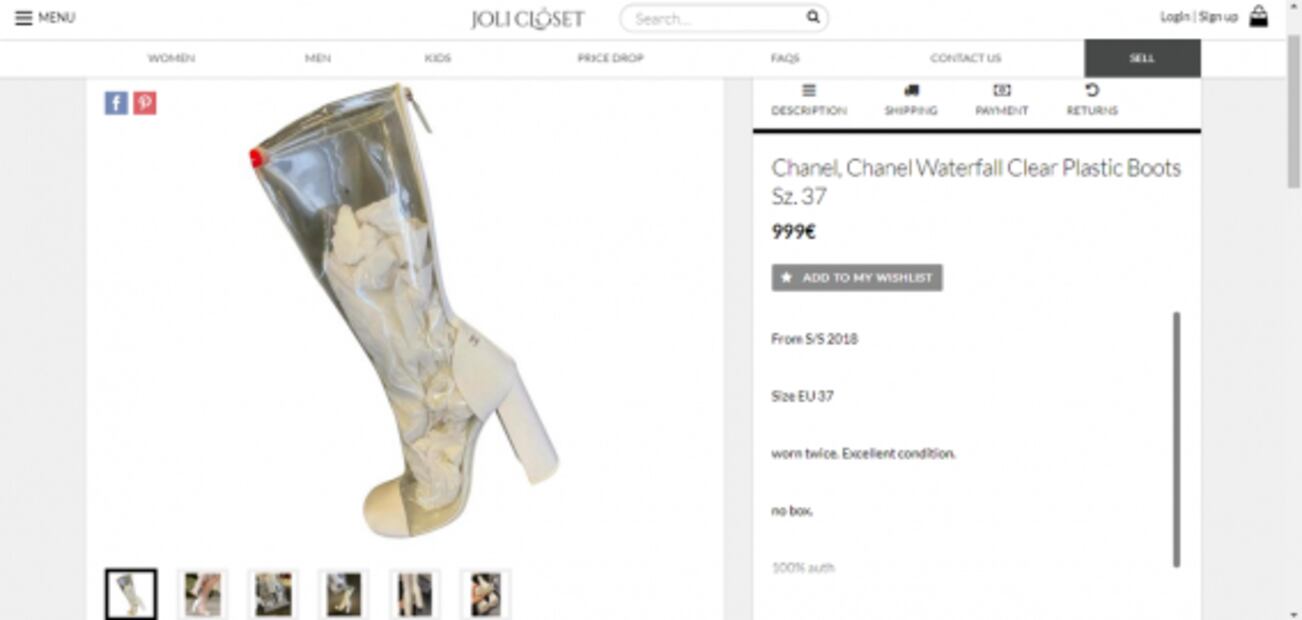 Las botas transparentes Chanel de Paty Cantú
