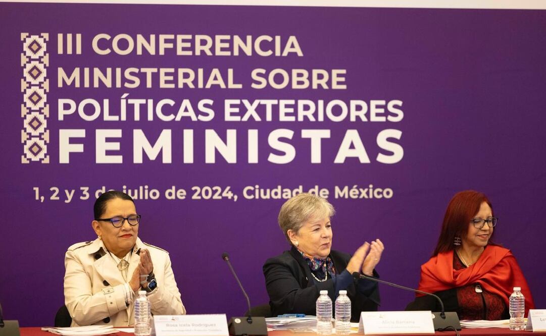 Alicia Bárcena inauguró la III Conferencia Ministerial sobre Políticas Exteriores Feministas. Foto: SRE
