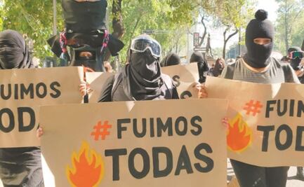 Acuden al ministerio público 9 de 13 feministas acusadas por disturbios en marchas