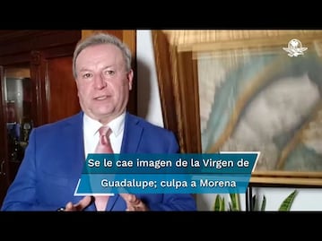 Líder de FRENAAA atribuye caída de imagen de la Virgen de Guadalupe a “señal”, hablaba de Morena