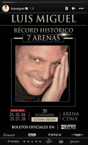 Luis Miguel anuncia nueva fecha en la Ciudad de México.