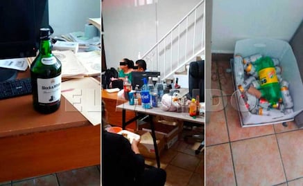 Exhiben a funcionarios de Tecamachalco, Puebla bebiendo alcohol en horas de trabajo