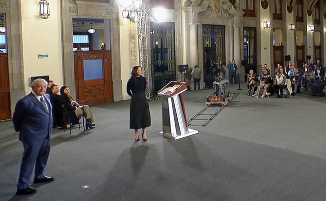 Elizabeth García Vilchis presentó en la mañanera el espacio “Así piensan los intelectuales conservadores”. Foto: Especial