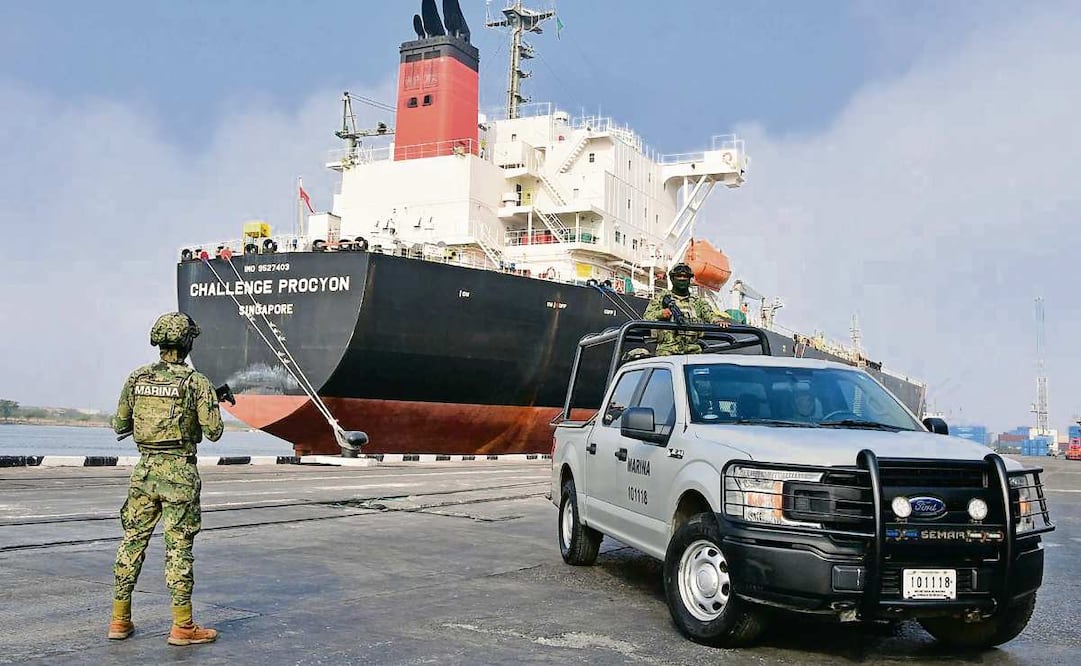 El aseguramiento del buque Challenge Procyon es parte de las operaciones
de inteligencia que el gobierno lanzó contra el huachicoleo fiscal. (04/04/2025) Foto: Archivo | El Universal