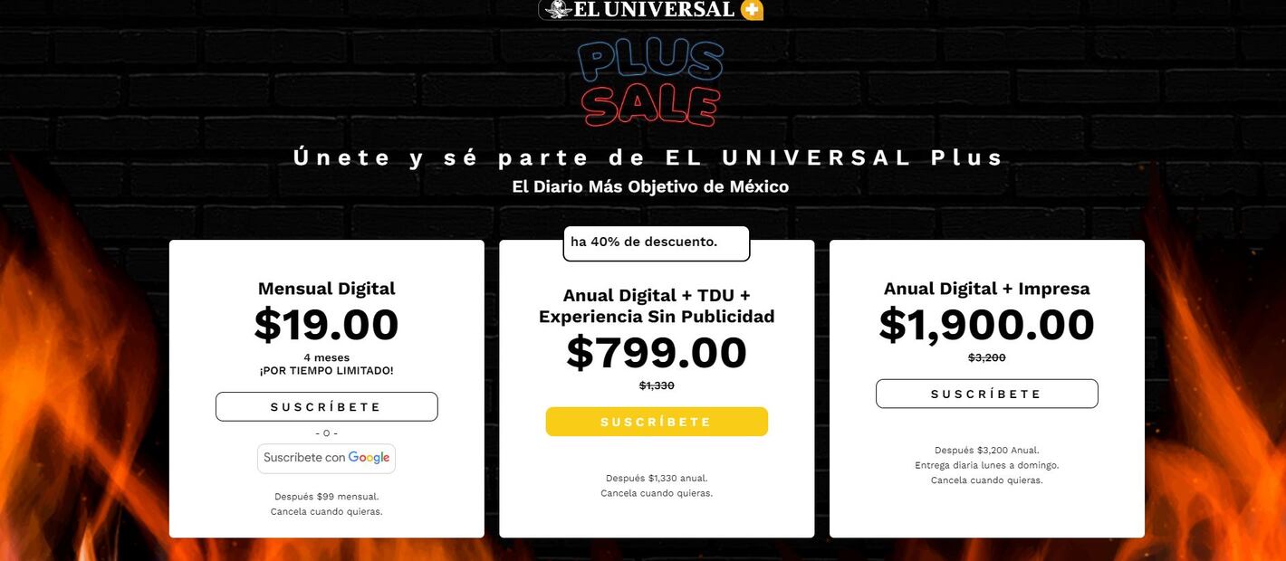 Aprovecha las ofertas del Hot Sale y se parte de EL UNIVERSAL PLUS