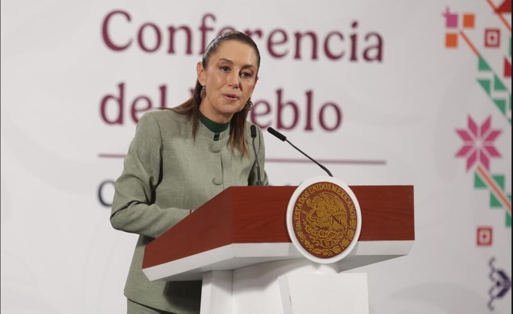 La presidenta Claudia Sheinbaum Pardo durante la mañanera del 28 de octubre de 2025. Foto: Carlos Mejía /EL UNIVERSAL