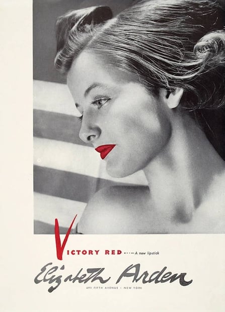 La actriz Constance Ford fotografiada por Philippe Halsman para la publicidad de Elizabeth Arden. Foto: Irk Magazine 