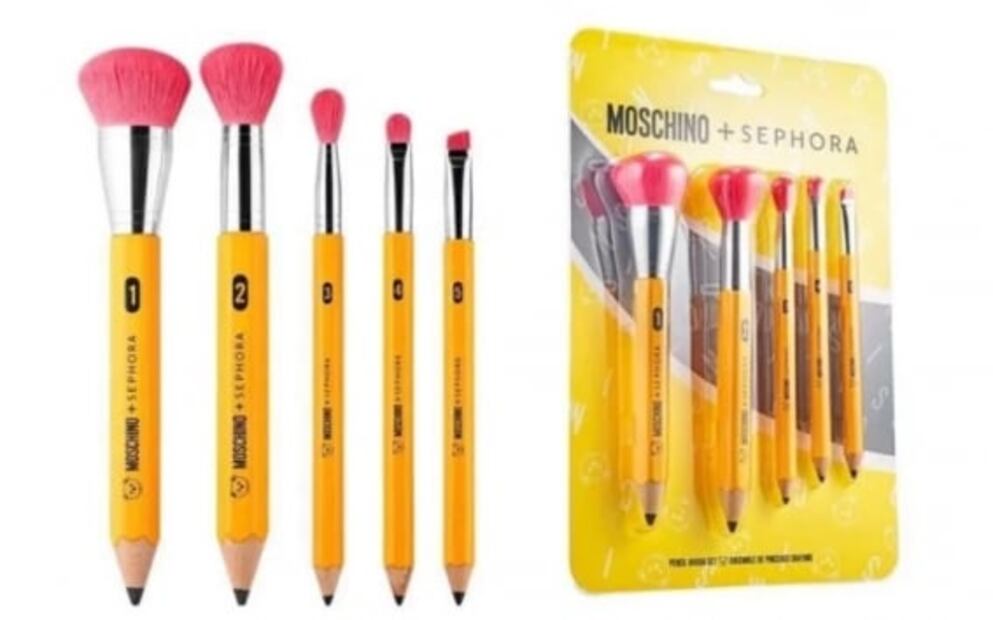Moschino y Sephora lanzan línea de maquillaje inspirada en artículos escolares