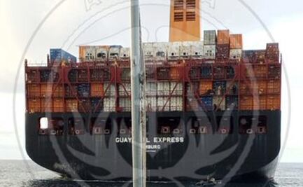 Armada de Ecuador decomisa unas dos toneladas de cocaína en un buque; iba a México