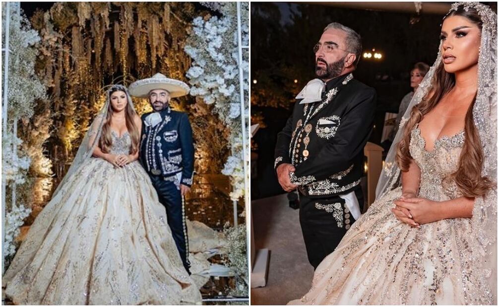 Boda de Vicente Fernández Jr. con Mariana González, 20 años menor que él.
