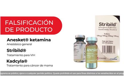 Cofepris alerta por falsificación de medicamentos para tratar cáncer de mama y VIH