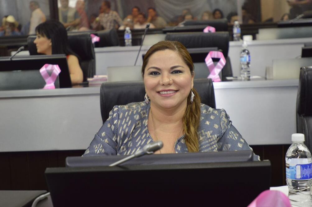 En la foto: Lina Acosta Cid, Secretaria de la Comisión Anticorrupción del Congreso del Estado (GPPAN Sonora)