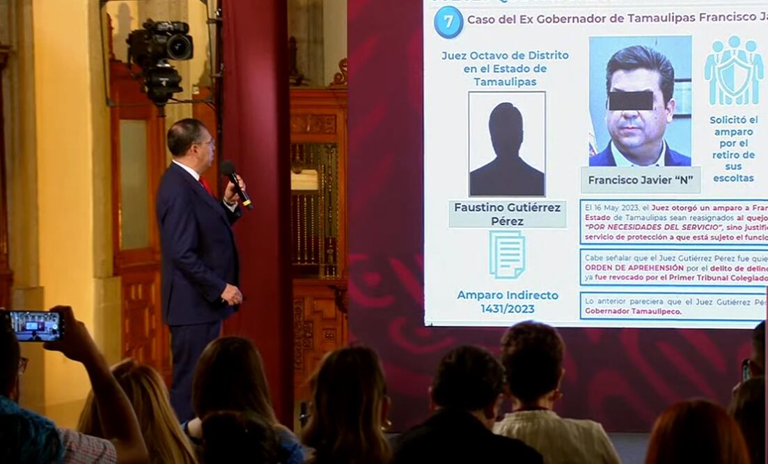 Luis Rodríguez Bucio, subsecretario de Seguridad Pública, se lanzó en contra del Faustino Gutiérrez Pérez, juez octavo de Distrito de Tamaulipas, por haber otorgado un amparo exgobernador Francisco Javier García Cabeza de Vaca. Foto: especial