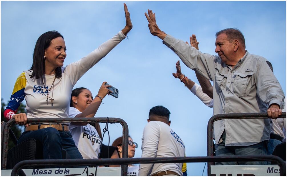 María Corina Machado y Edmundo González Urrutia. Foto: X (@EdmundoGU)